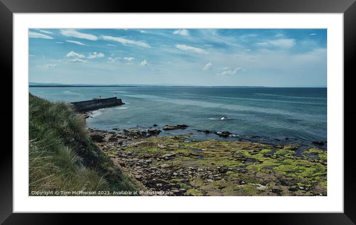Stunning Burghead Seascape Framed Mounted Print by Tom McPherson