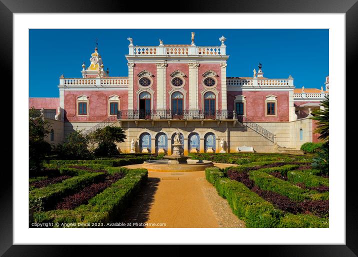 Romantic Palace of Estoi in Algarve Framed Mounted Print by Angelo DeVal