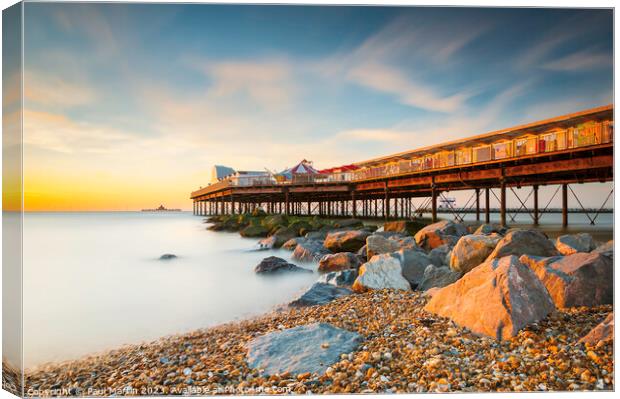 Herne Bay Pier Sunset Canvas Print by Paul Martin