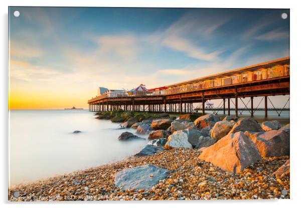 Herne Bay Pier Sunset Acrylic by Paul Martin
