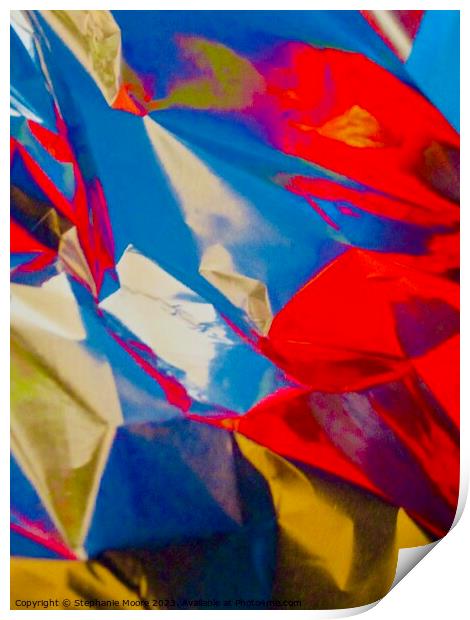 Colourful abstract Print by Stephanie Moore
