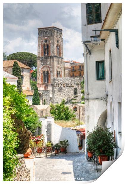 Ravello side Street Italy  Print by Diana Mower