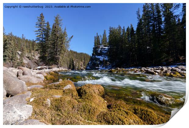 Captivating Beauty of the Athabasca River Print by rawshutterbug 