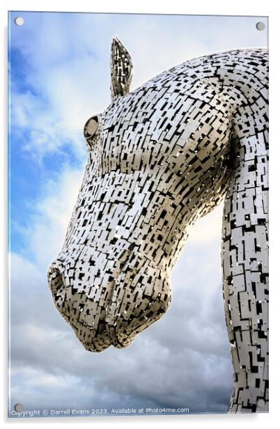 The Kelpies Acrylic by Darrell Evans