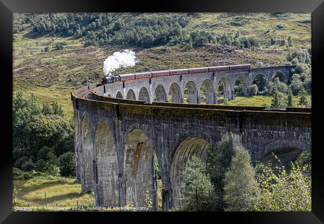 Glenfinnan Viaduct. Framed Print by Neil Coleran