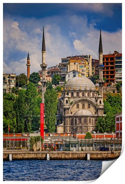 Nusretiye Mosque in Istanbul Print by Artur Bogacki