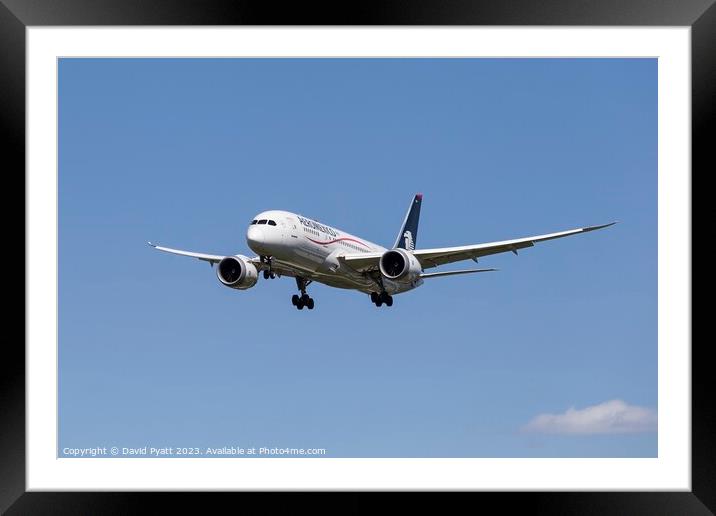 AeroMexico Boeing 787-8   Framed Mounted Print by David Pyatt