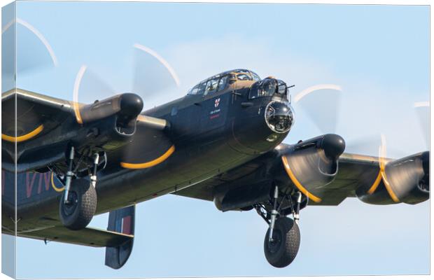 The Avro Lancaster Bomber Canvas Print by J Biggadike