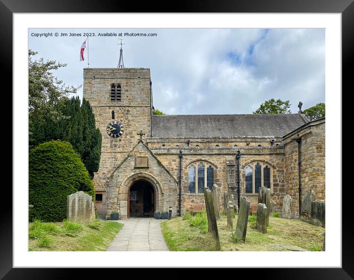 The Church of St Mary the Virgin, Ponteland Framed Mounted Print by Jim Jones
