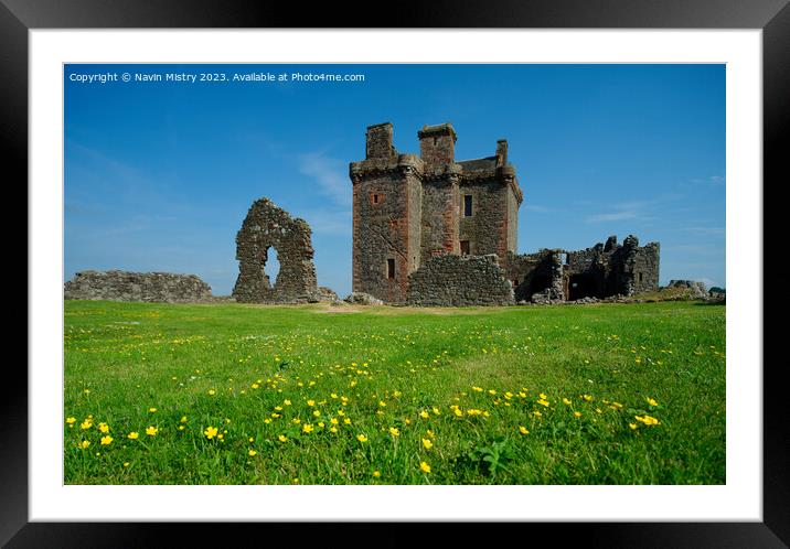 Balvaird Castle, Perthshire Framed Mounted Print by Navin Mistry
