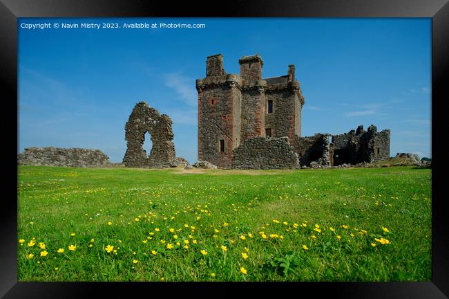 Balvaird Castle, Perthshire Framed Print by Navin Mistry
