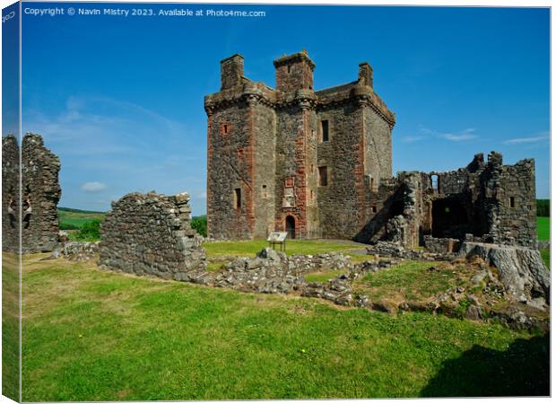 Balvaird Castle, Perthshire Canvas Print by Navin Mistry