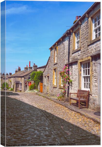 Grassington Cottages Canvas Print by Alison Chambers
