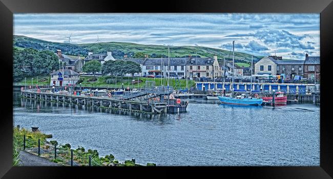 Girvan harbour, South Ayrshire Framed Print by Allan Durward Photography