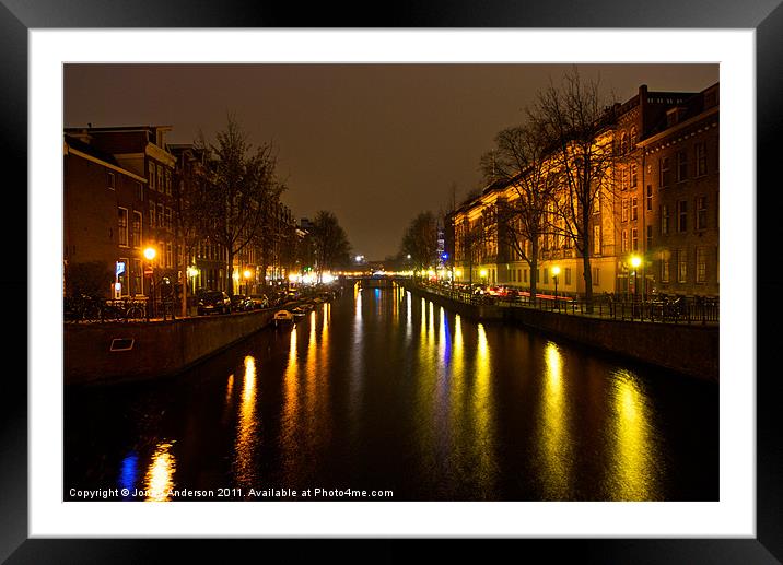 Prinsensgracht facing Leidestraat Framed Mounted Print by Jonah Anderson Photography