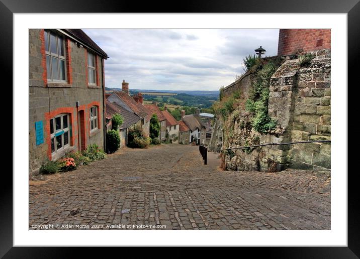 Hovis Hill, A Slice of English Nostalgia Framed Mounted Print by Aidan Moran