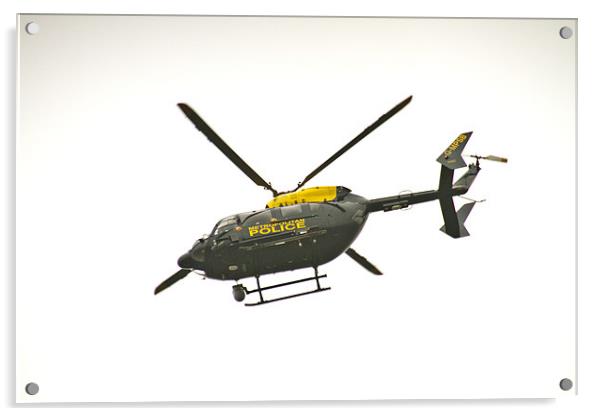 Met Police Helicopter Acrylic by David French