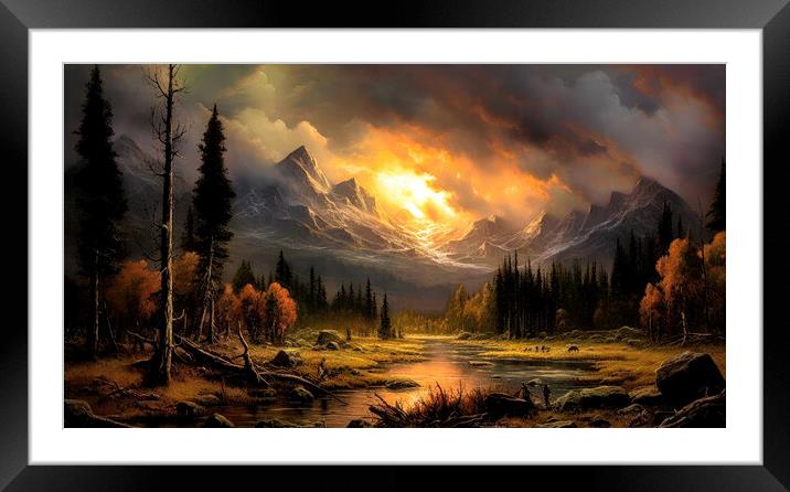 Rocky mountain high Framed Mounted Print by Brian Tarr