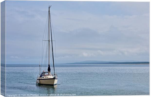 Serene Solitude on the Moray Firth Canvas Print by Tom McPherson
