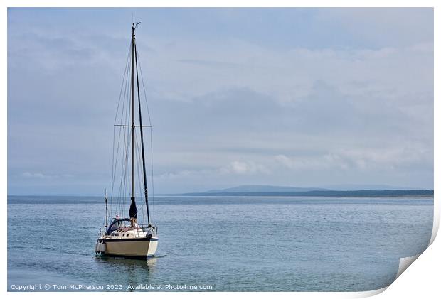 Serene Solitude on the Moray Firth Print by Tom McPherson