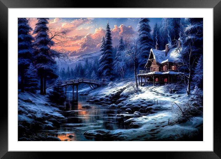 Moonlight in Vermont Framed Mounted Print by Brian Tarr