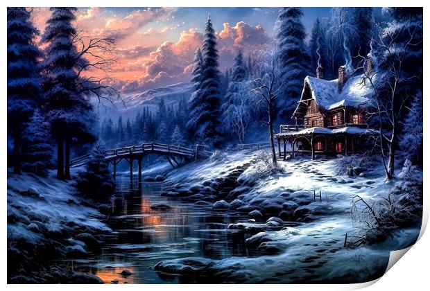 Moonlight in Vermont Print by Brian Tarr