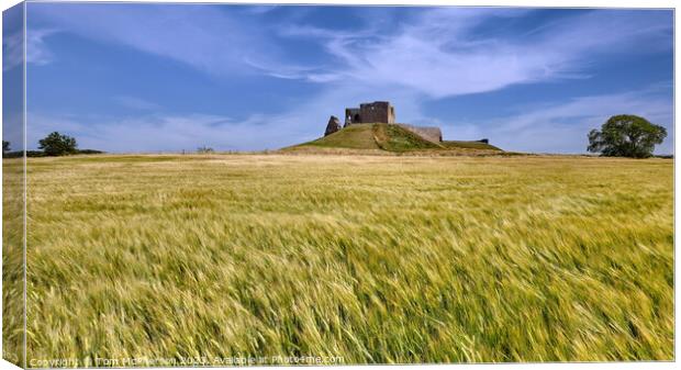 Dramatic View of Duffus Castle Canvas Print by Tom McPherson