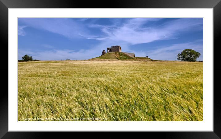 Dramatic View of Duffus Castle Framed Mounted Print by Tom McPherson