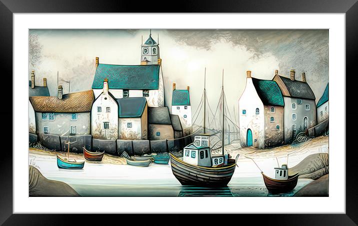 Smuggler's Cove Framed Mounted Print by Brian Tarr