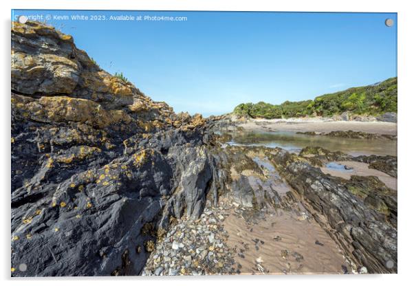Impressive rocky landscape at Angle Bay beach Acrylic by Kevin White