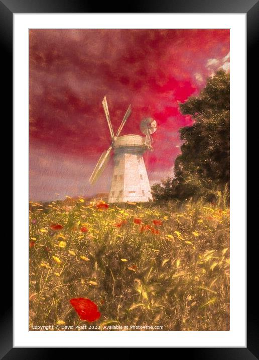 Windmill Dreams Art Vista  Framed Mounted Print by David Pyatt