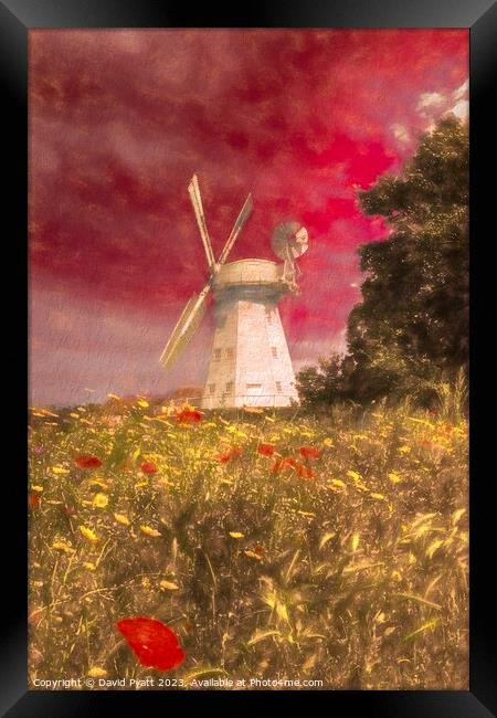 Windmill Dreams Art Vista  Framed Print by David Pyatt