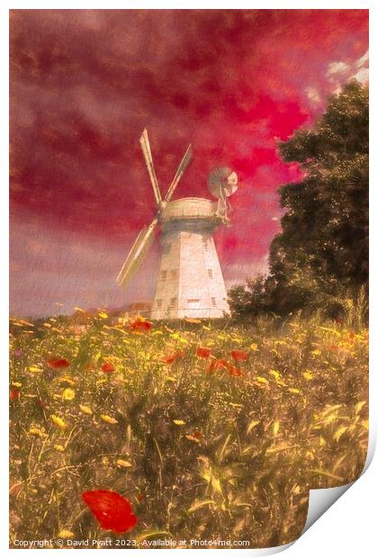 Windmill Dreams Art Vista  Print by David Pyatt
