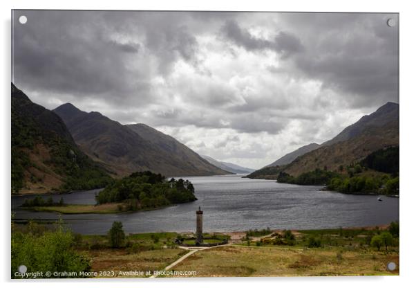 Glenfinnan Monument Acrylic by Graham Moore