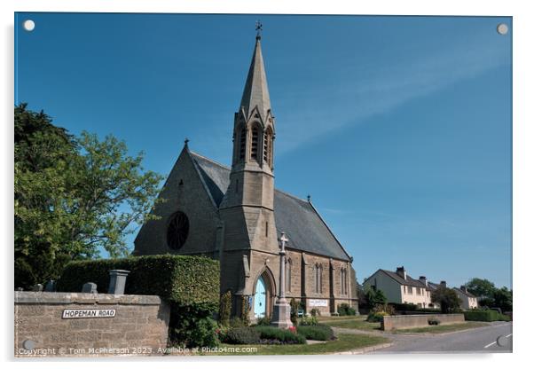  Church of Scotland Duffus Acrylic by Tom McPherson