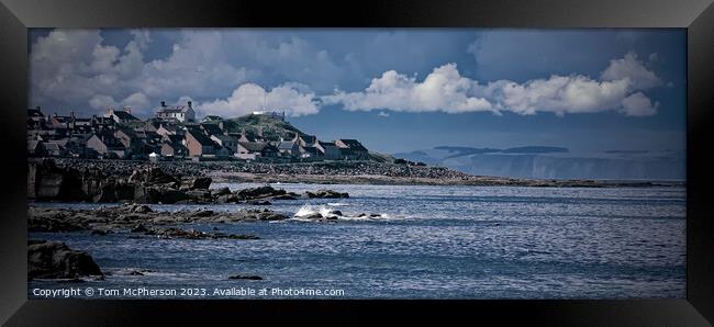 The Enchanting Seascape of Burghead Village Framed Print by Tom McPherson