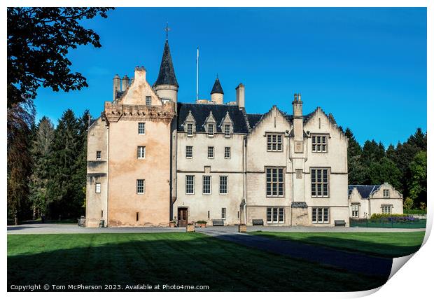 Timeless Elegance at Brodie Castle Print by Tom McPherson