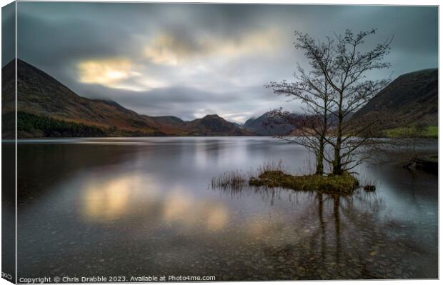 Crummock Water first light Canvas Print by Chris Drabble