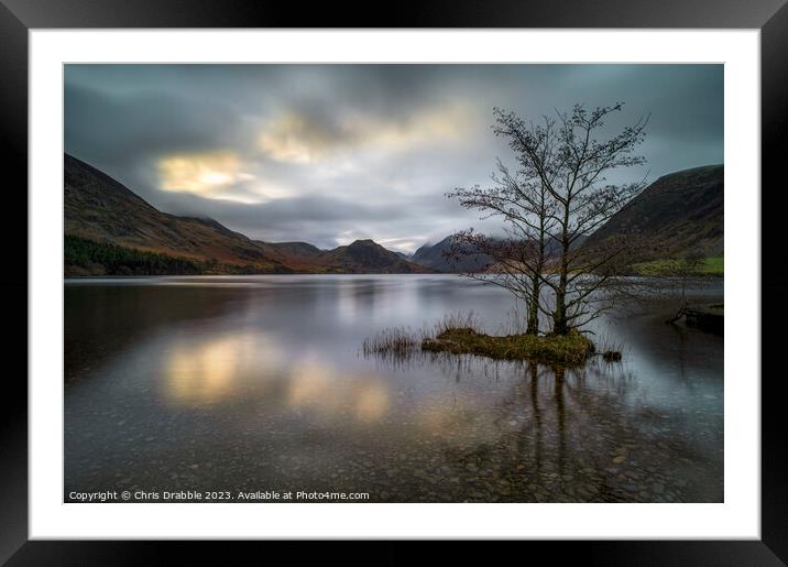Crummock Water first light Framed Mounted Print by Chris Drabble