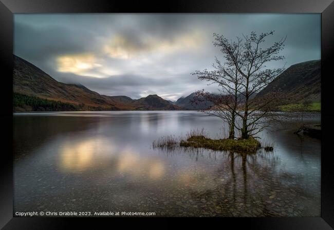 Crummock Water first light Framed Print by Chris Drabble