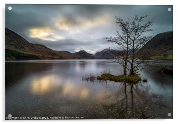Crummock Water first light Acrylic by Chris Drabble