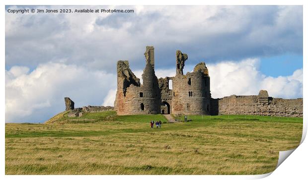 Dunstanburgh Castle, Northumberland - Panorama Print by Jim Jones