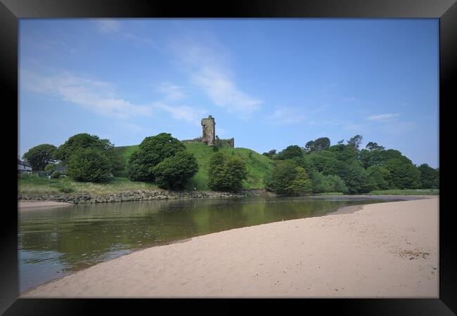 Red Castle Lunan Bay Framed Print by Mary M Rodgers