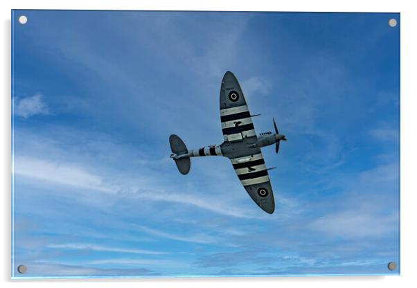 Battle of Britain Memorial Display - Spitfire  Acrylic by Glen Allen