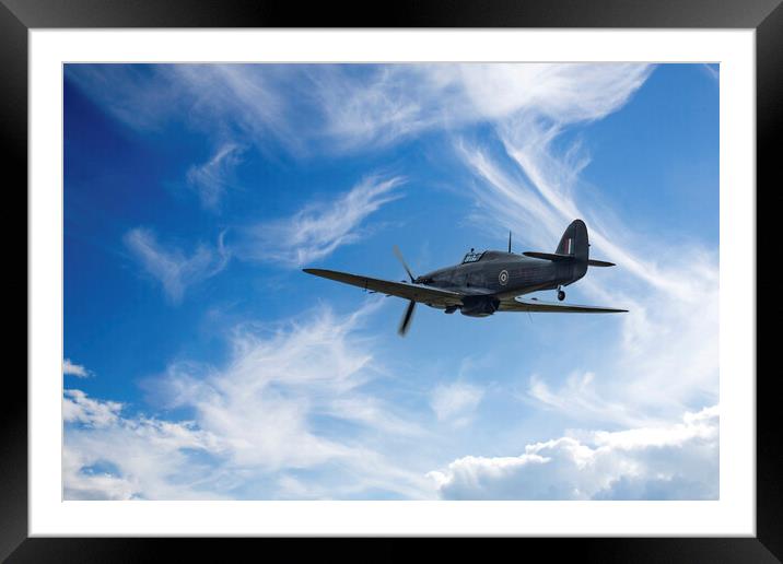 Battle of Britain Memorial Flight - Hurricane 02 Framed Mounted Print by Glen Allen