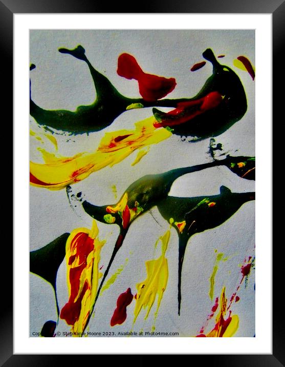 Abstract 675 Framed Mounted Print by Stephanie Moore