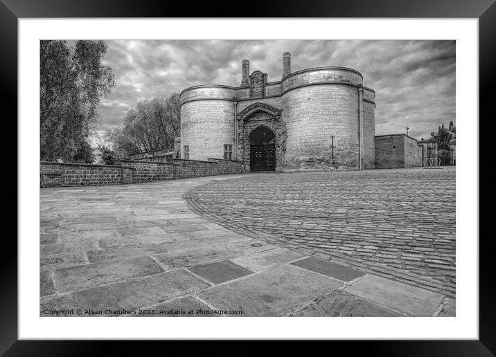 Nottingham Castle Framed Mounted Print by Alison Chambers