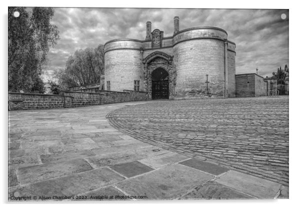 Nottingham Castle Acrylic by Alison Chambers