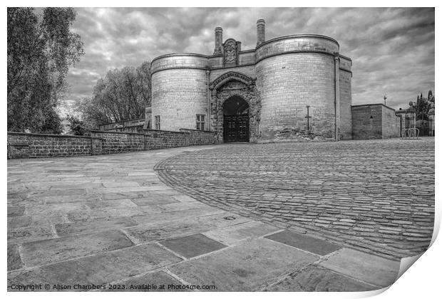 Nottingham Castle Print by Alison Chambers
