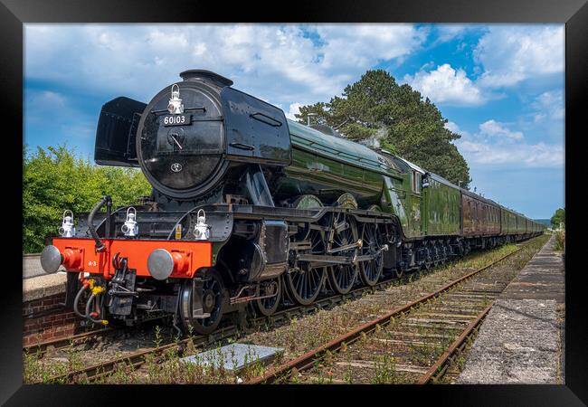 Flying Scotsman Framed Print by Dave Hudspeth Landscape Photography